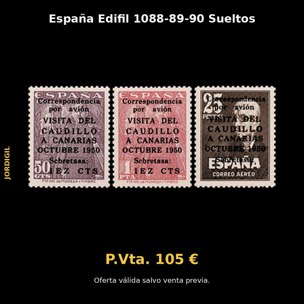 España · Edifil 1088-89-90